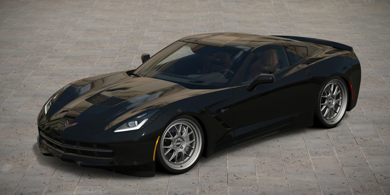 Chevrolet Corvette Stingray negro