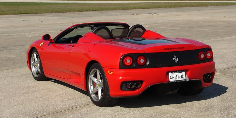 Ferrari 360 Spider rojo