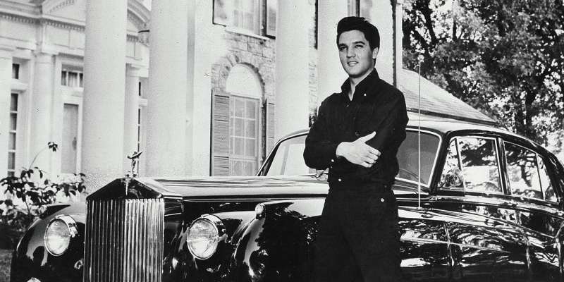 Elvis con su Rolls Royce