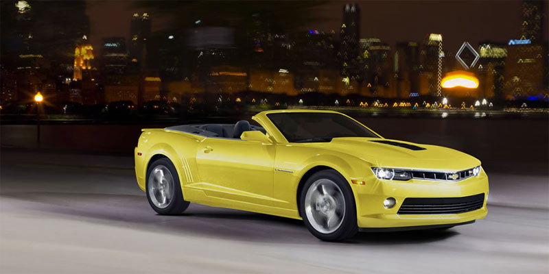 Chevrolet camaro amarillo descapotable