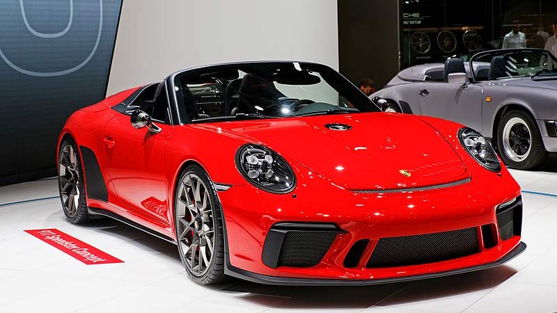 Modelo rojo del Porsche 911 Speedster