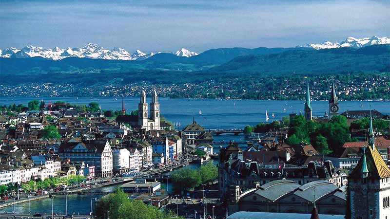 Vistas de Zurich, Suiza